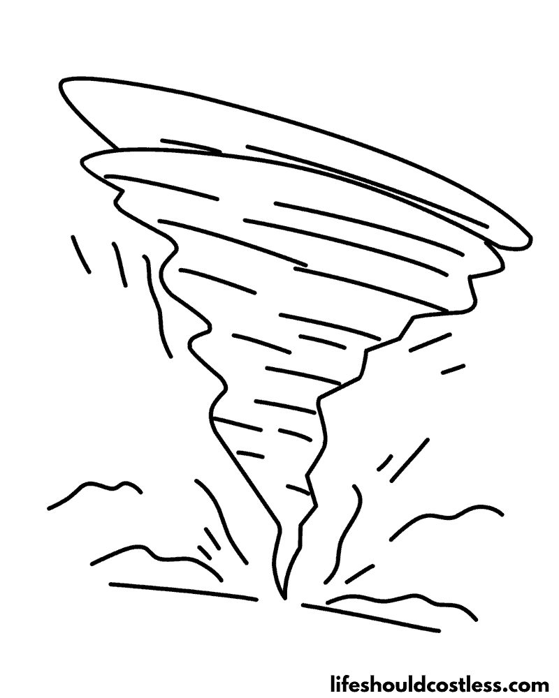 Tornado color sheet example