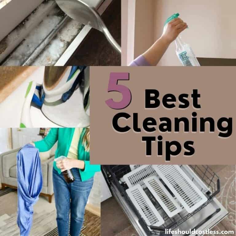 Five Best Cleaning Tips On The Life Should Cost Less