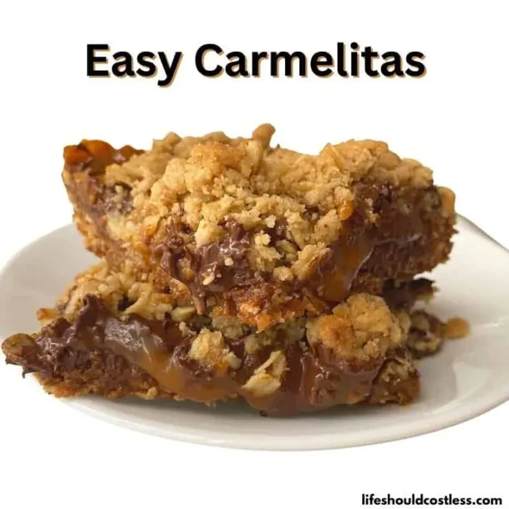 carmelita oatmeal cookie bar recipe