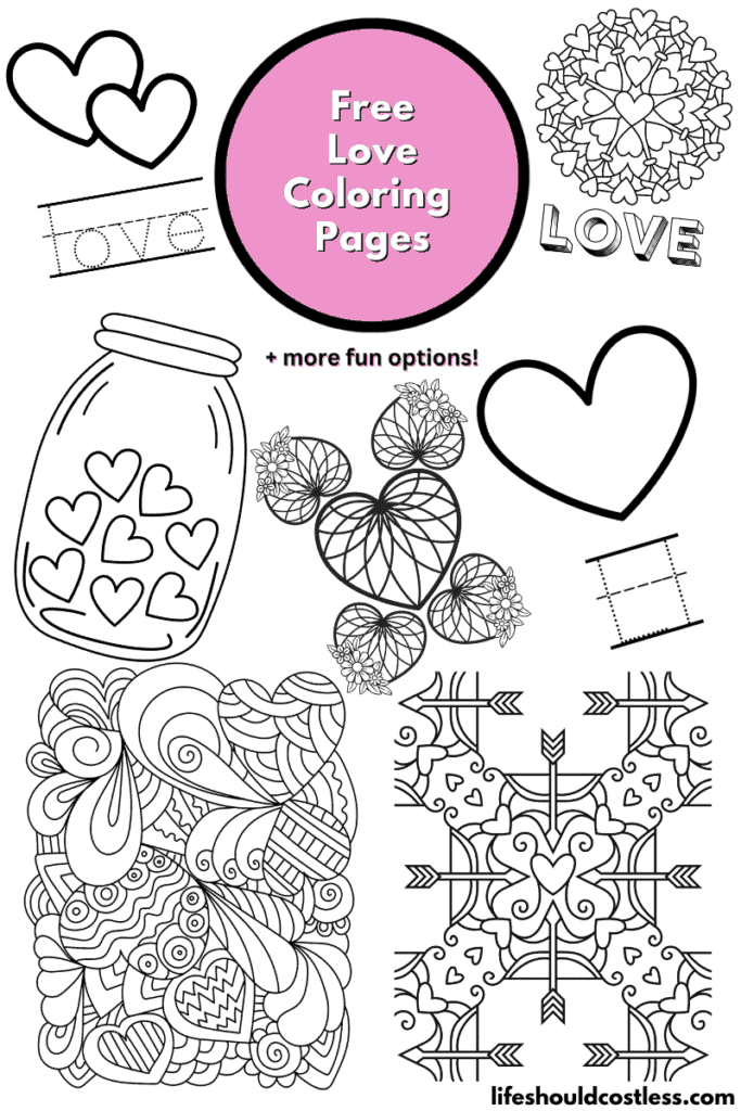 Love Coloring Pages for Adults