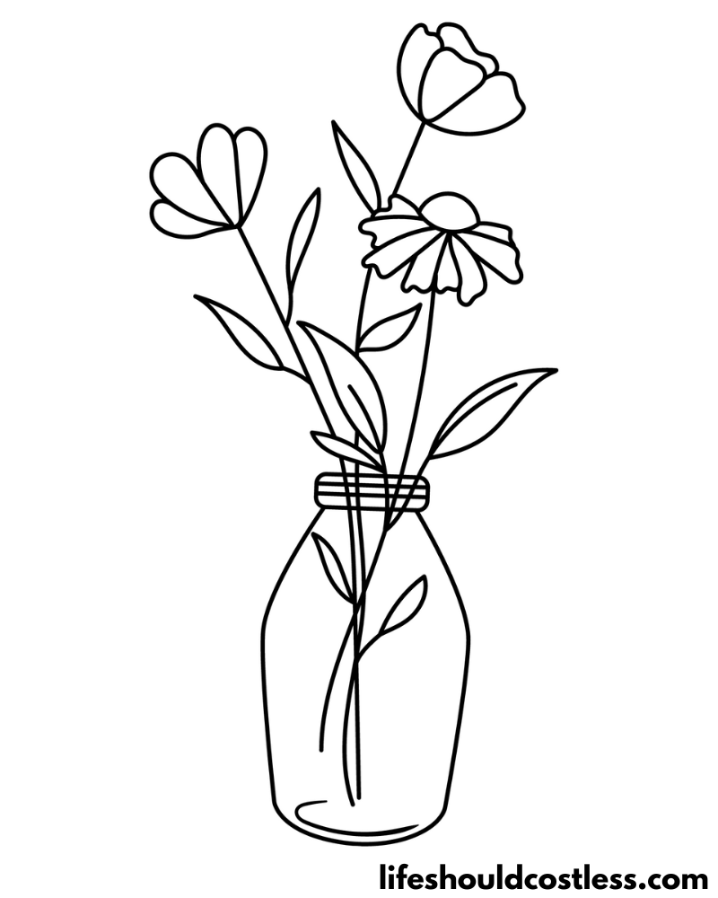 Daisies Coloring Pages Example