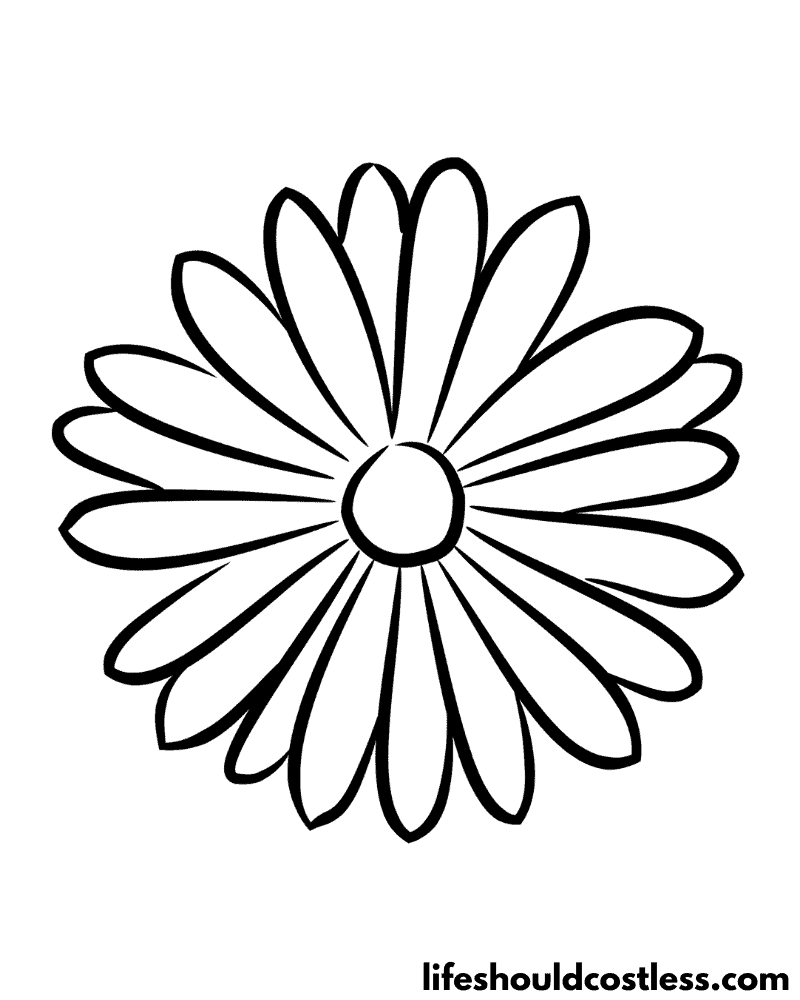 Daisy Coloring Pages Free Printable