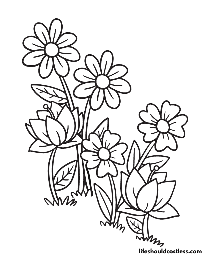 Free Spring Flower Printables Example