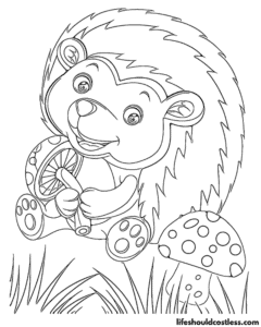 Hedgehog Coloring Pages (free printable PDF templates) - Life Should ...