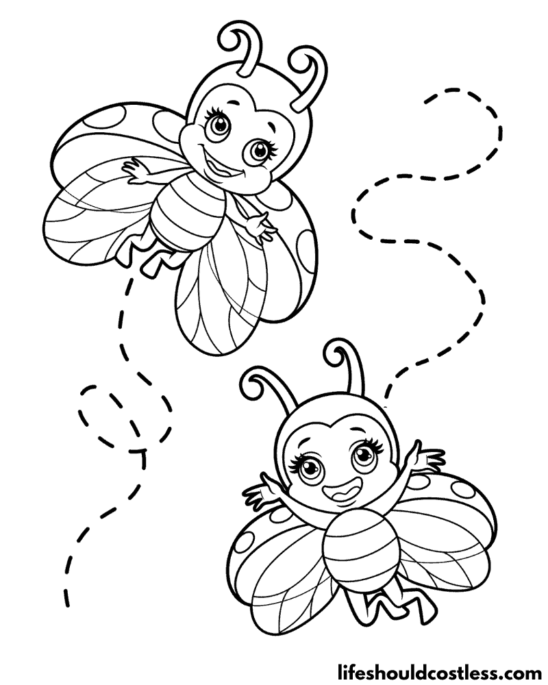 Ladybug Color Page Example (1)