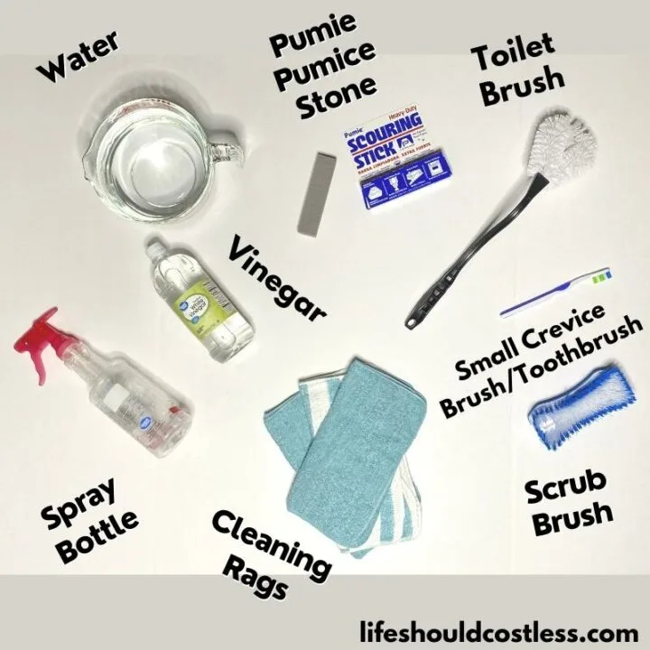 Toilet cleaning shop materials list