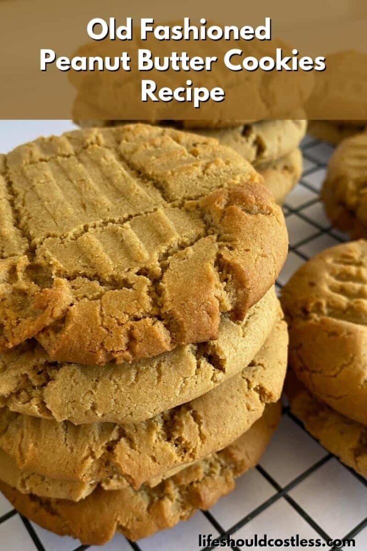 Old fashioned peanut butter cookies recipe