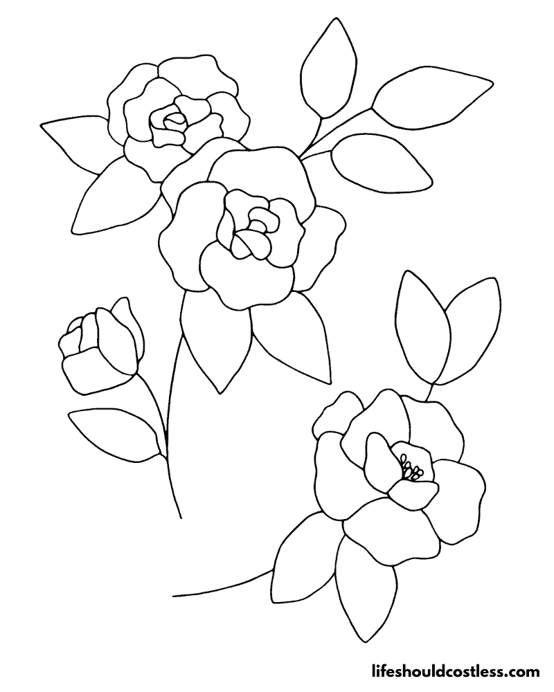 Printable Spring Flowers Example