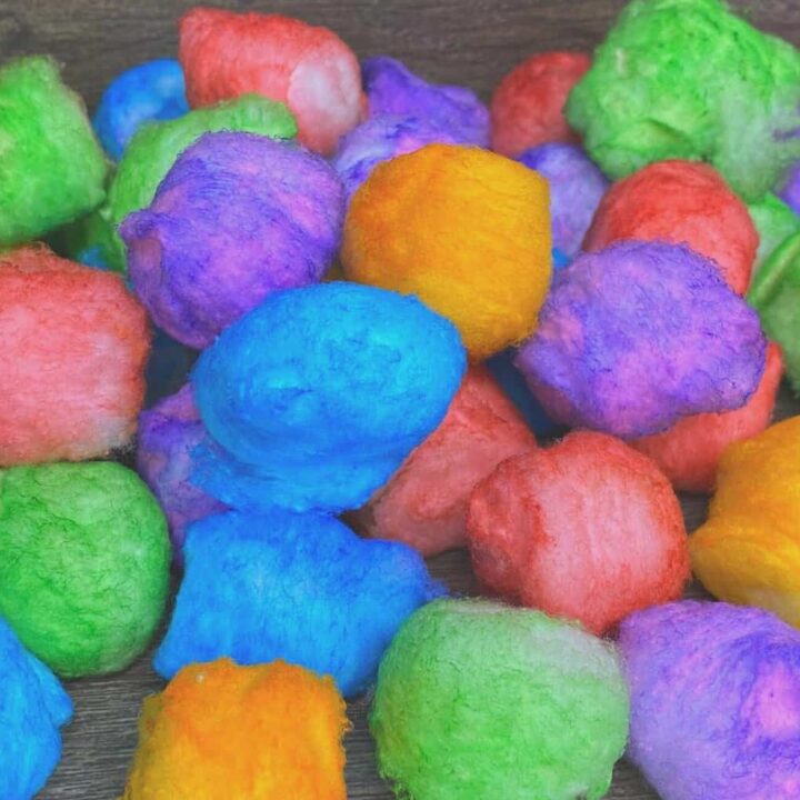 How To Dye Cotton Balls (Video) - Life Should Cost Less