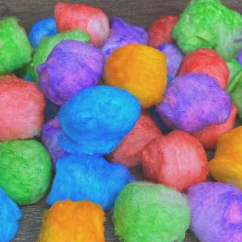 How To Color Cotton Balls For Crafting (Video) - Life Should Cost Less