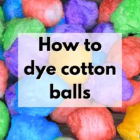 how to dye cotton balls