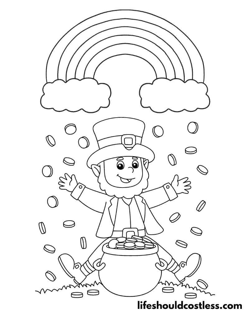 Coloring pictures of leprechauns example