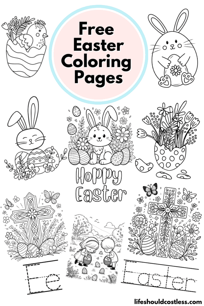 Colouring in page Easter