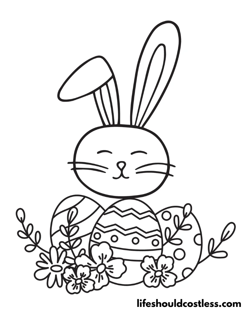 Colouring pages for Easter example