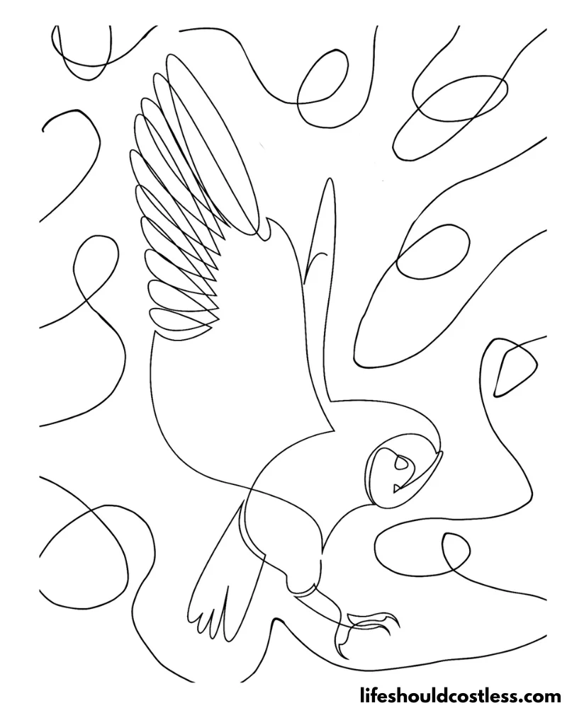 Doodle Owl Coloring Page Example
