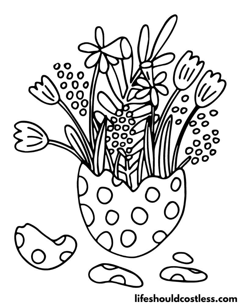 Easter prints to color example