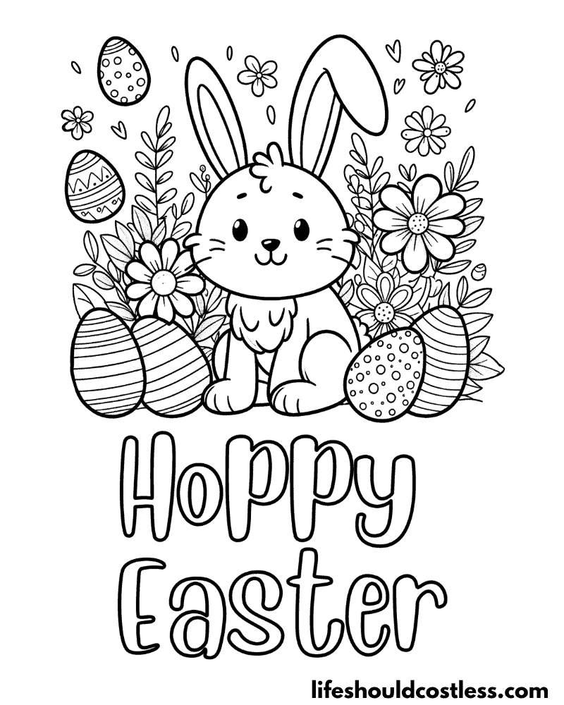 Pictures to color for Easter example