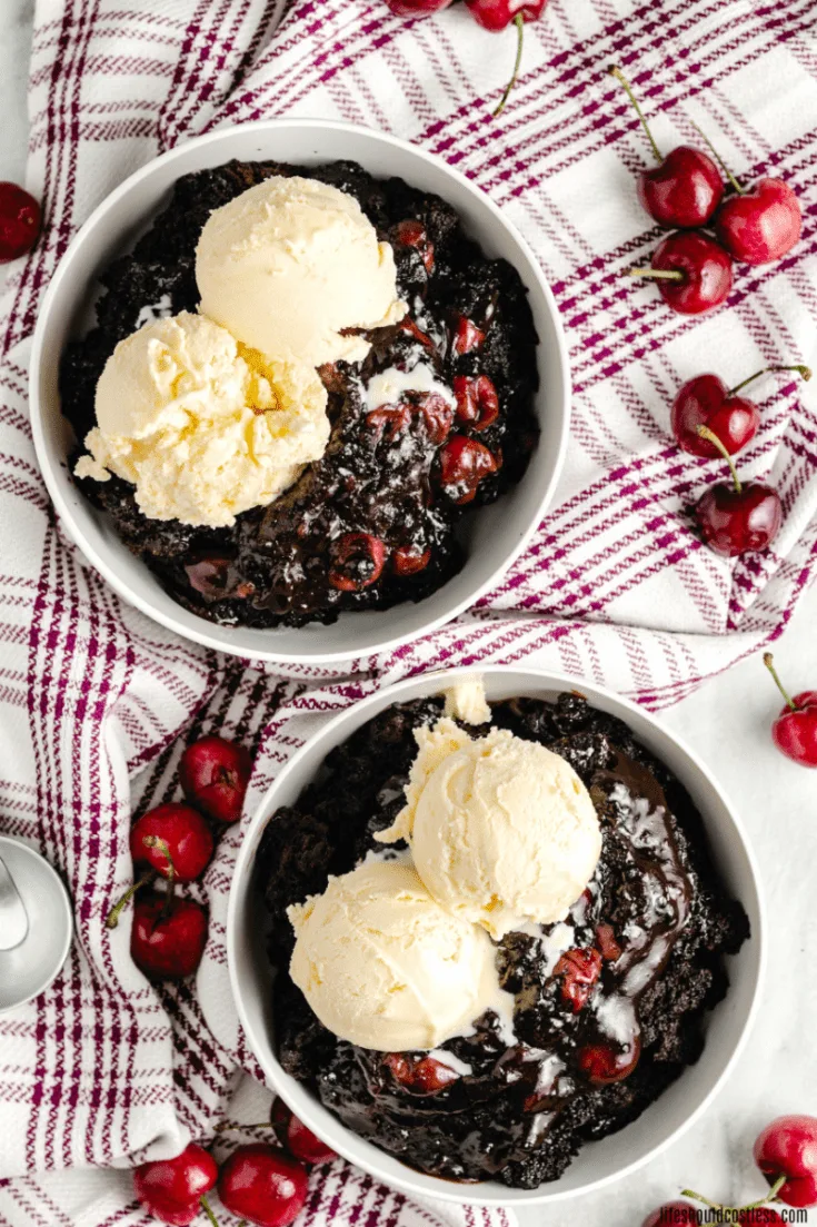 chocolate cherry dr pepper dump cake in crock pot