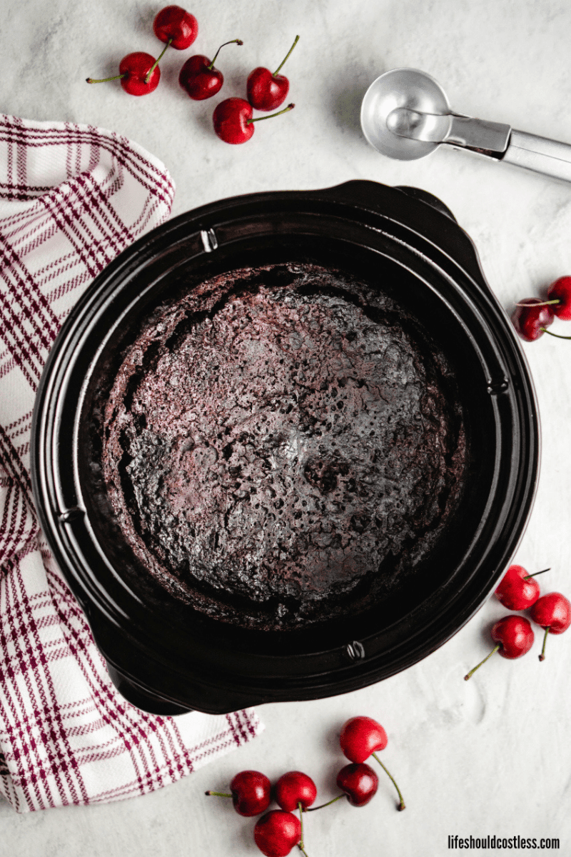 Chocolate Cherry Dump Cake In The Slow Cooker (Video) Life Should