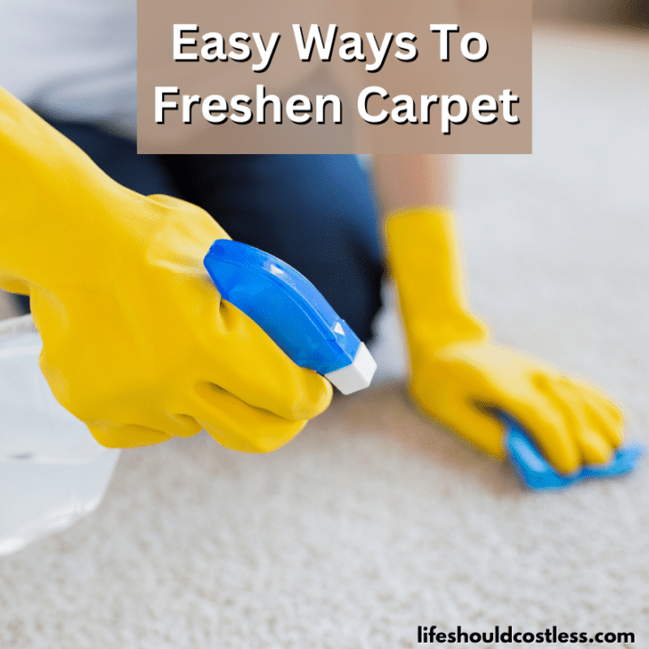 how to clean carpets at home, freshen carpet