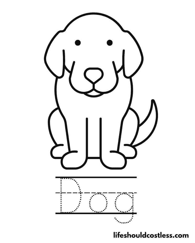 D Is For Dog Worksheet Example