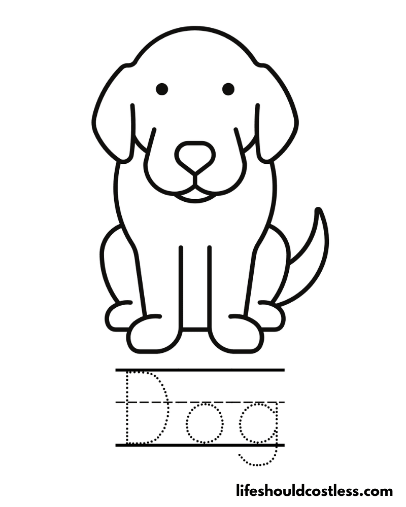 D Is For Dog Worksheet Example