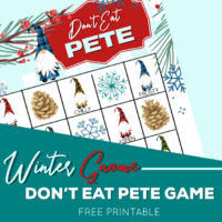 Winter Gnomes Don't Eat Pete Christmas Printable