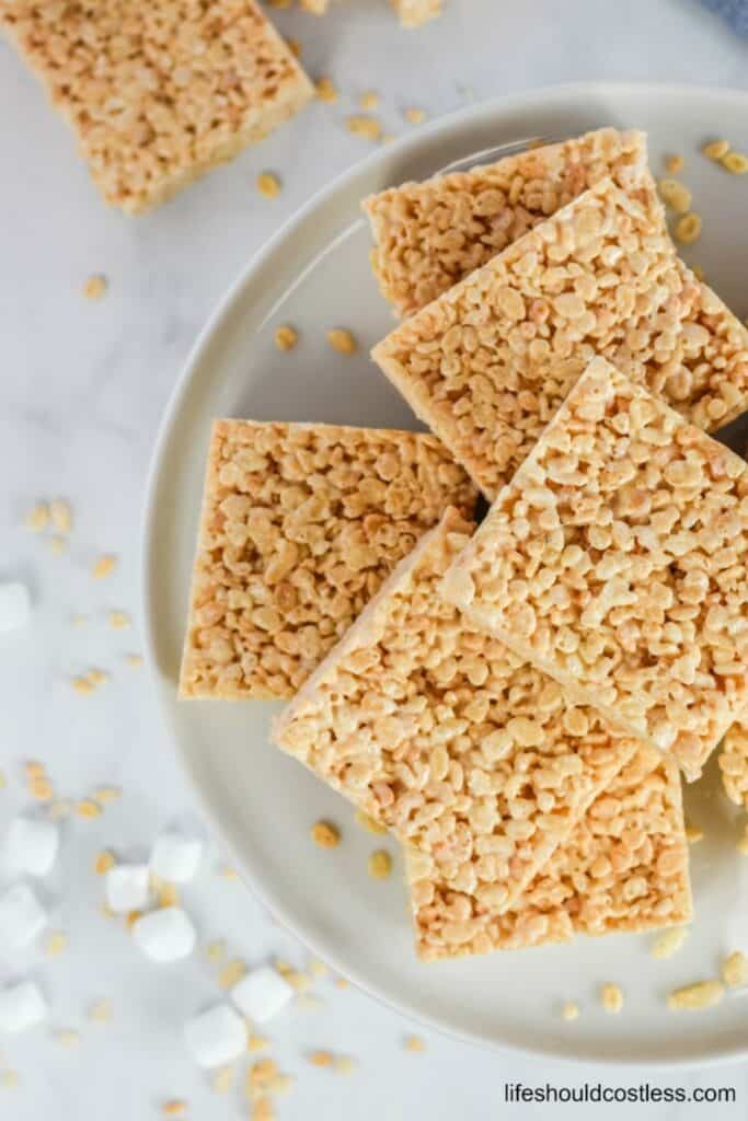 sheetpan rice krispies squares