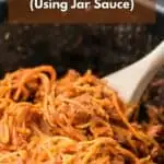 Crock Pot Spaghetti Using Jar Sauce