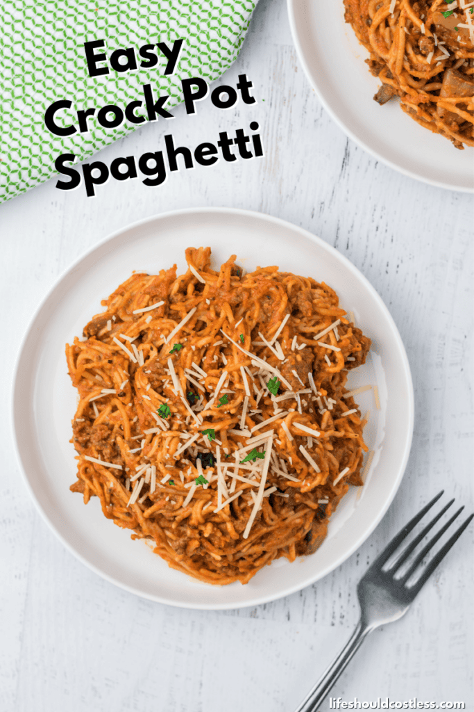 easy crock pot spaghetti recipe
