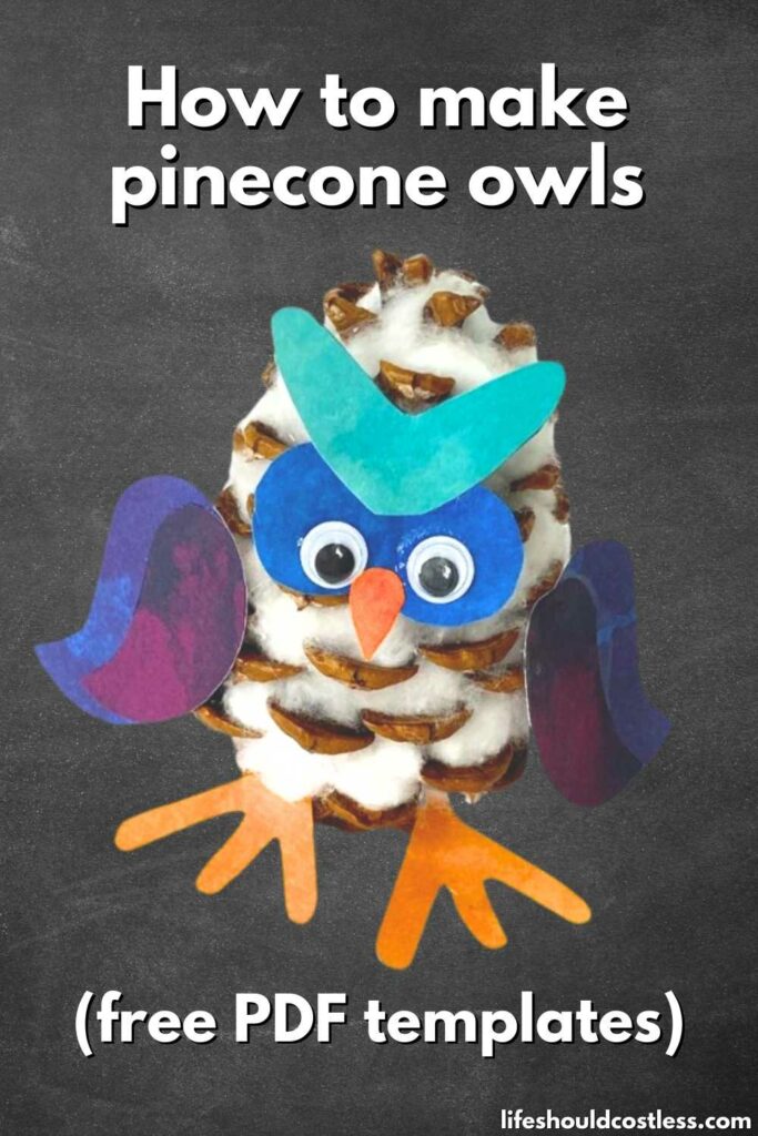 How to make pinecone owls