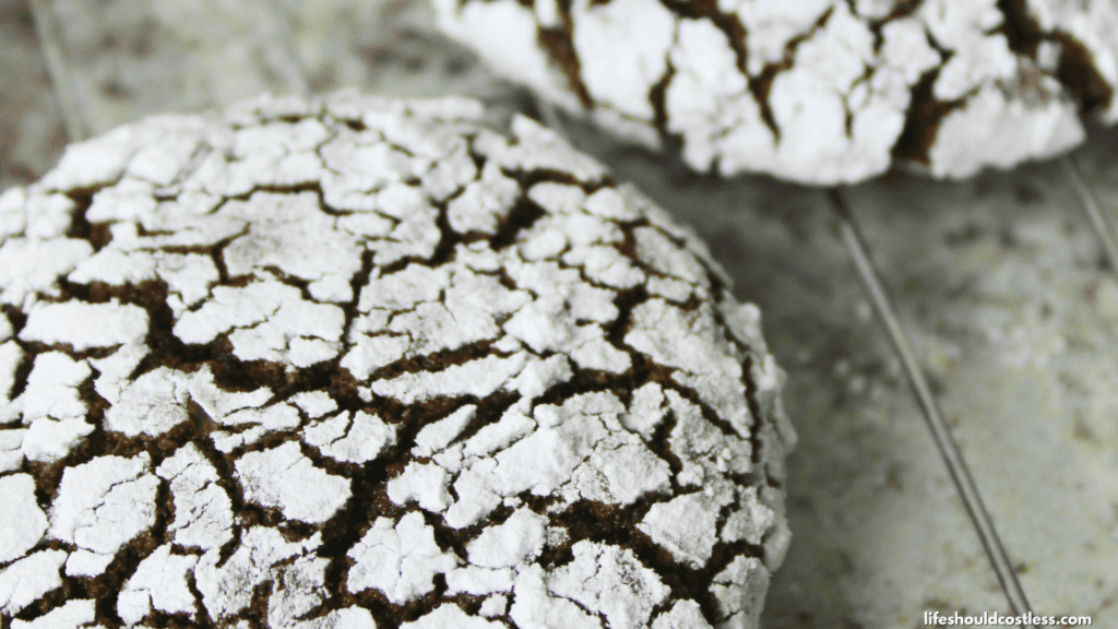 Spicy chocolate crinkle cookies