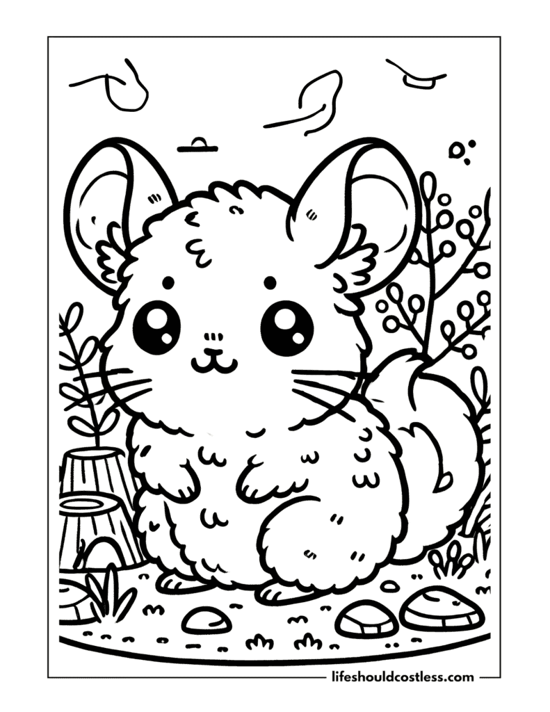 Chinchilla coloring pages