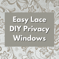 Easy lace diy privacy windows