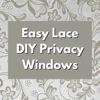 Easy lace diy privacy windows