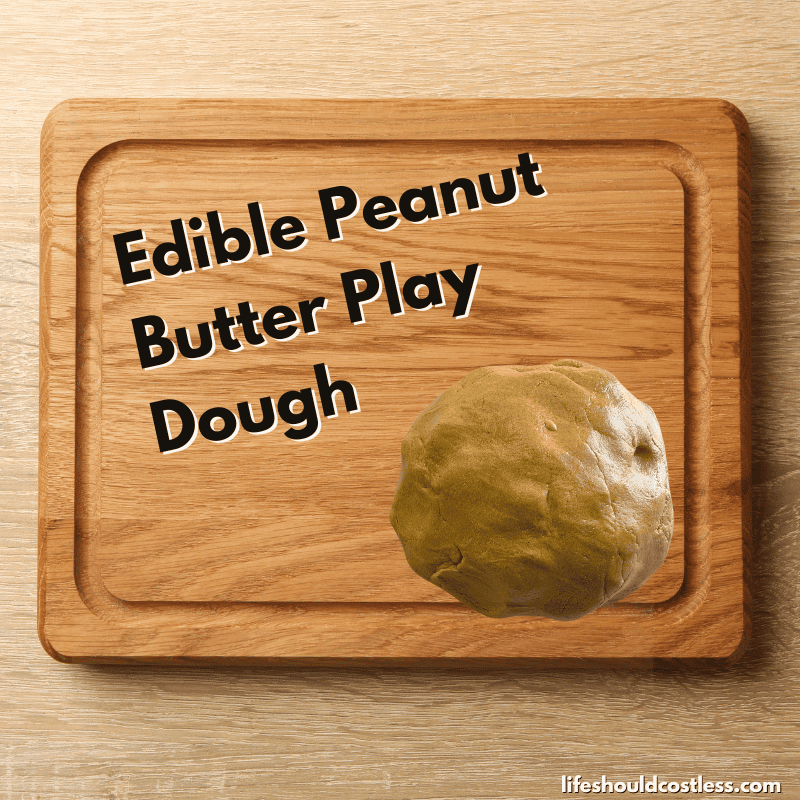 how to make peanut butter play dough