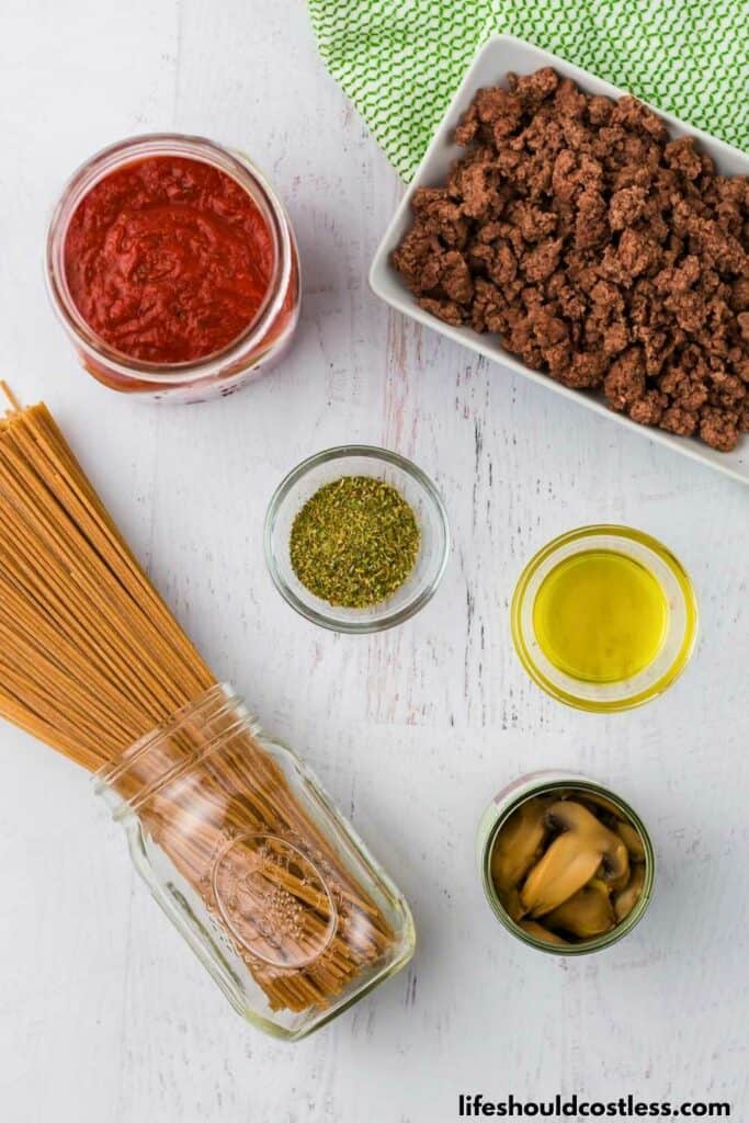 spaghetti ingredients